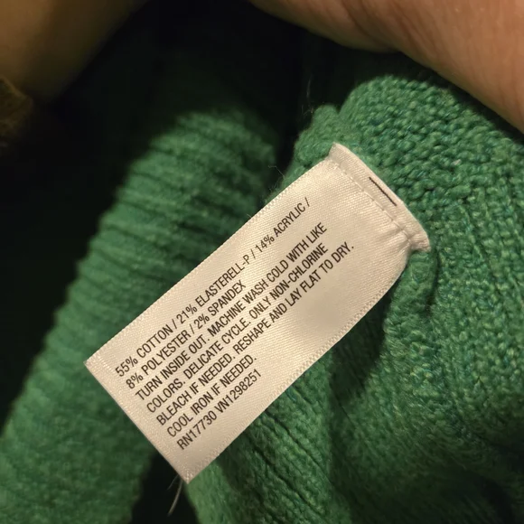 a new day Vibrant Green Turtleneck Sweater - Picture 7 of 7